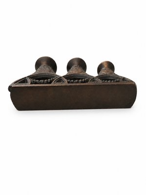 Brutalist Cast Iron Matryoshka Russian Doll Candleholder, Soviet, 1960s — view 6