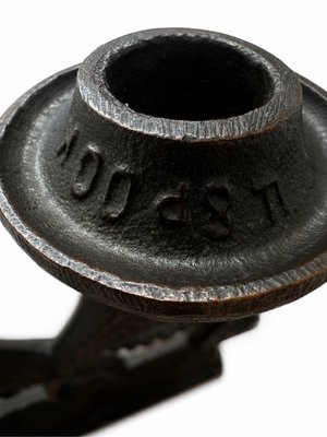Brutalist Cast Iron Matryoshka Russian Doll Candleholder, Soviet, 1960s — view 3