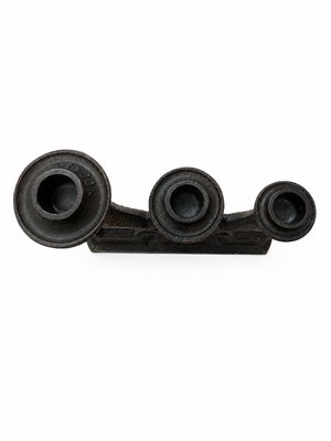 Brutalist Cast Iron Matryoshka Russian Doll Candleholder, Soviet, 1960s — view 5