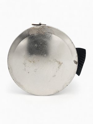 English Equestrian Horse Ice Bucket in Dark Brown Faux Leather, 1970s — view 7