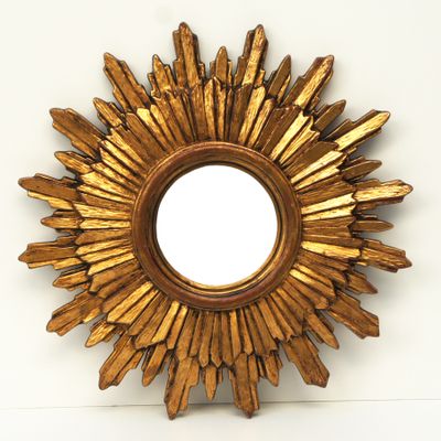 Vintage Convex Sunburst Mirror For At Pamono Vintage Convex Sunburst Mirror 1