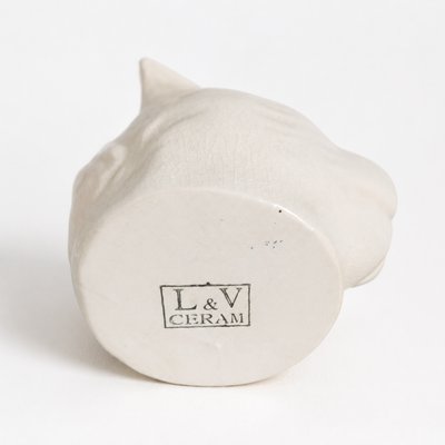 L&V Ceram · Panther Head Piggy Bank — view 3