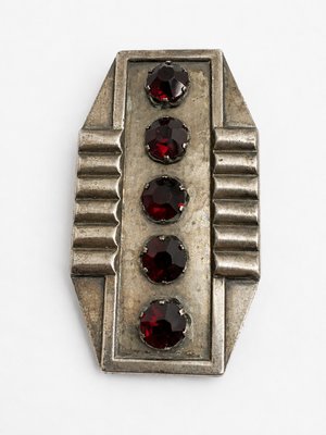 Erte · Geometric Bronze Brooch — view 6