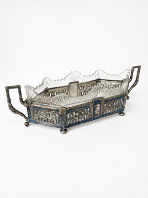 French, maker unknown · Silver-Plated Cut-Glass Jardinière — view 6