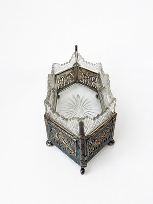 French, maker unknown · Silver-Plated Cut-Glass Jardinière — view 5
