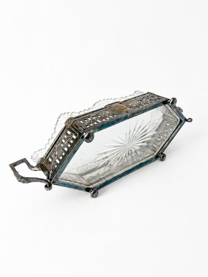 French, maker unknown · Silver-Plated Cut-Glass Jardinière — view 8
