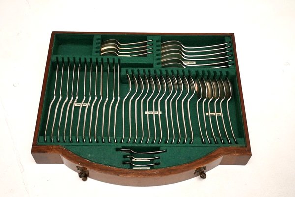 Antike edwardianische Besteckdose von Philip Ashbury and Sons, 1900 bei Pamono kaufen