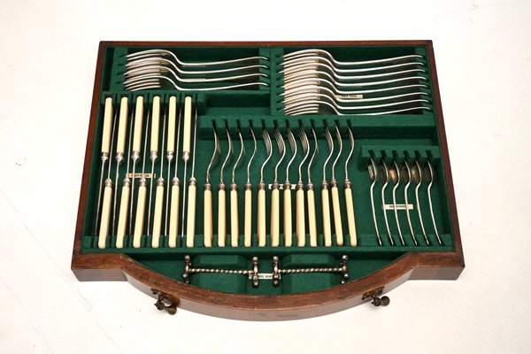 Antike edwardianische Besteckdose von Philip Ashbury and Sons, 1900 bei Pamono kaufen