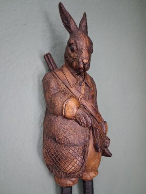 Black Forest Hunting-Wall Rabbit, 1980s for sale at Pamono