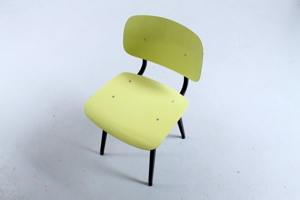 Revolt Chair In Black Yellow In Ciranol By Friso Kramer For