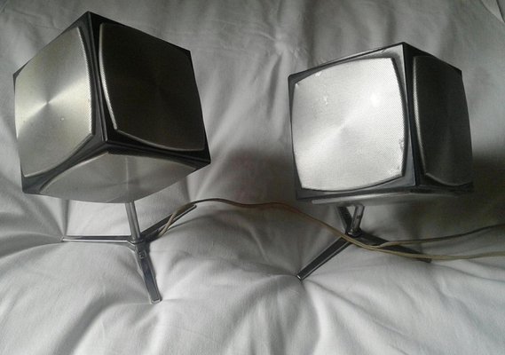 Mid Century Audiorama Hifi 700 Cubic Speakers By Jacob Jensen Set