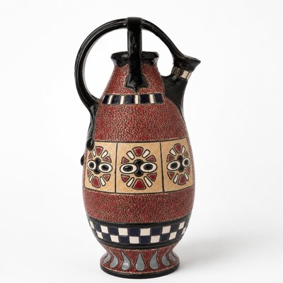 Czechoslovak Secessionist · Ceramic Ewer with Chariot — view 3