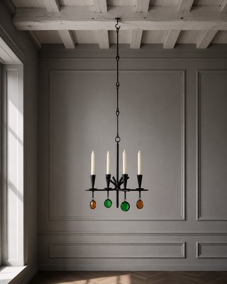 Gunnar Ander for Ystad-Metall · Four-Arm Hanging Candelabrum — view 2