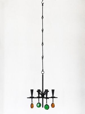 Gunnar Ander for Ystad-Metall · Four-Arm Hanging Candelabrum — view 1