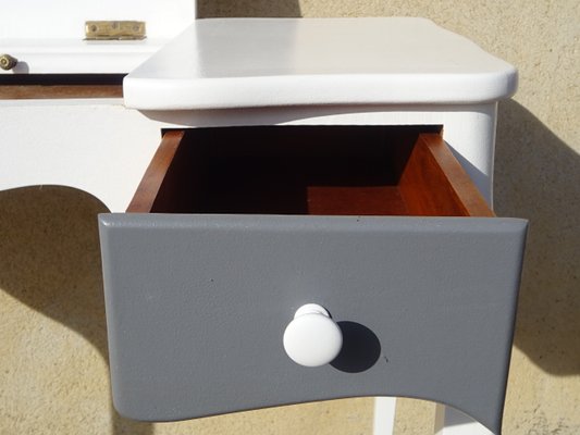 dove grey dressing table Small White and Gray for sale at Pamono bedroom grey dressing table