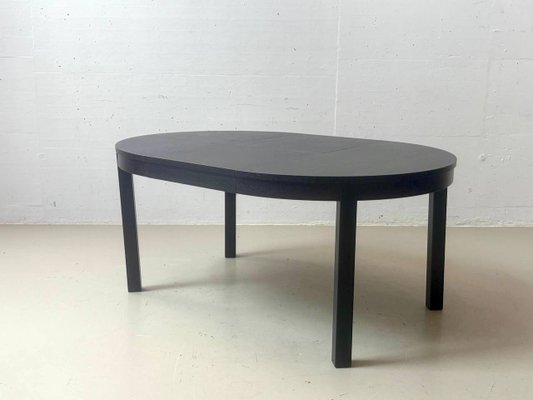 Ausziehbarer Bjorsta Esstisch in Schwarz-Braun von Ikea bei Pamono kaufen