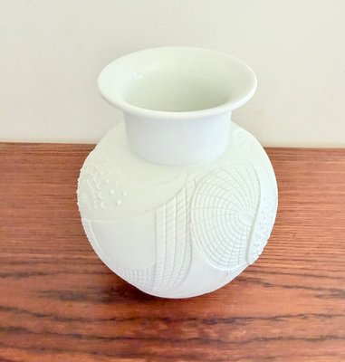 German Vase in Porcelain Biscuit from AK Kaiser, 1970s