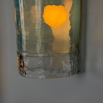 Giusto Toso Ice Glass Sconces for Toso Selezione, 1970s, Set of 2