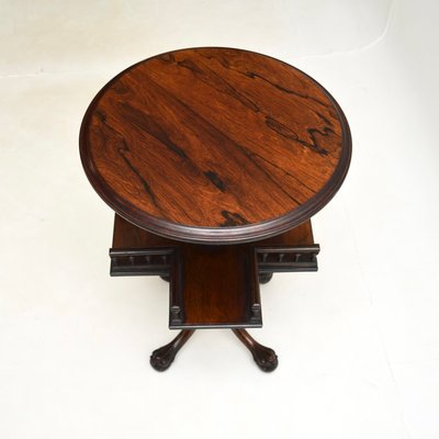 Drehbarer antiker viktorianischer Beistelltisch, 1860 bei Pamono kaufen