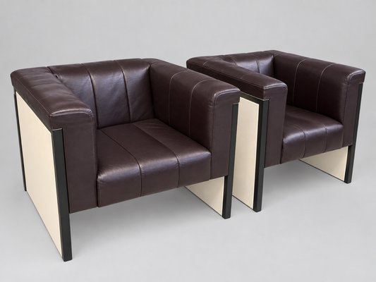 Vintage Echtleder Sessel Aus Rolls Royce Showroom Armchair