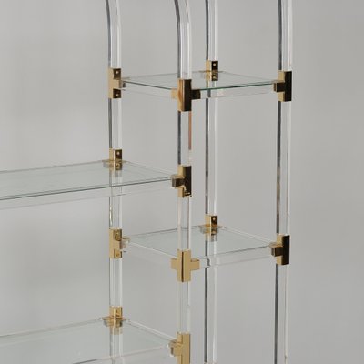 Vintage Acrylic Glass Shelf by Charles Hollis Jones, 1970s for