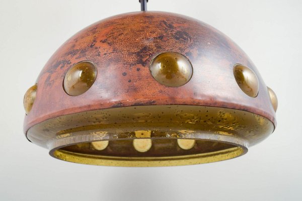 Copper Pendant Lamp with Glass Lenses by Nanny Still for RAAK