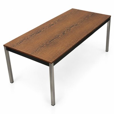 Vintage Wenge Esstisch mit Beinen aus Chrom von Martin Visser für t Spectrum bei Pamono kaufen