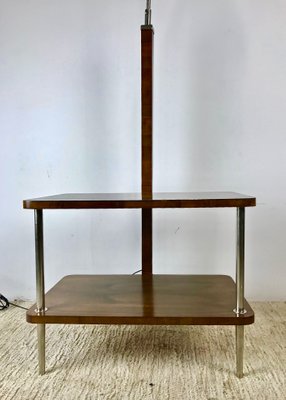 Vintage Adjustable Floor Lamp With Table 1930s For Sale At Pamono