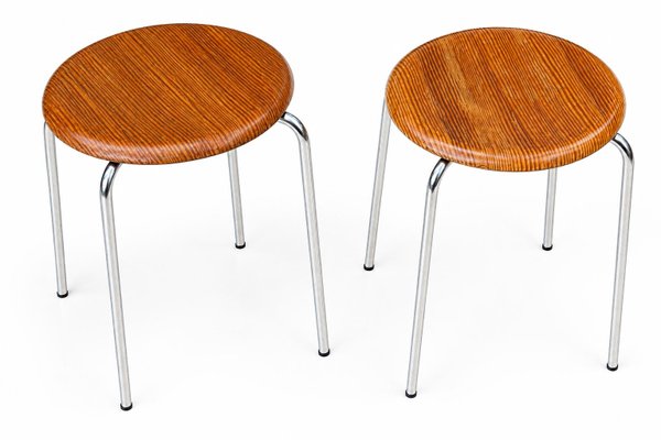 Vintage Danish Dot 3170 Stools by Arne Jacobsen for Arne Jacobsen