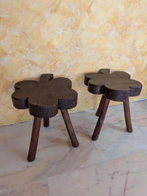 Vintage Clover Stools, 1950s, Set of 2 for sale at Pamono
