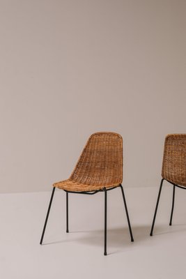 Basket Chairs by Gian Franco Legler, 1951, Set of 6 for sale at Pamono