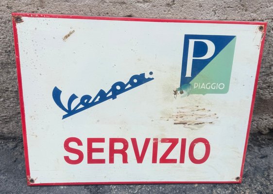 Vintage Piaggio Vespa Sign, 1960s for sale at Pamono