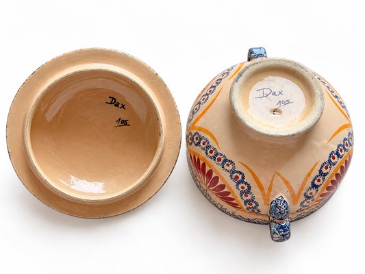 Jacques Le Tanneur for Dax · Polychrome Covered Bowl — view 5