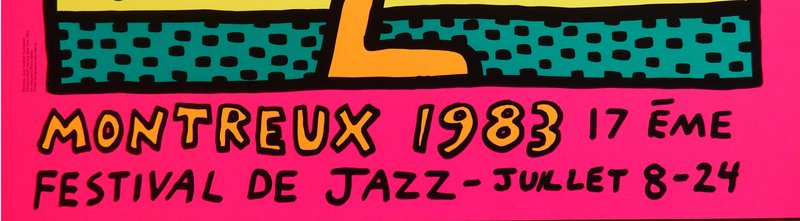 Keith Haring, Montreux Jazz Festival, 1983, Silkscreen for sale at
