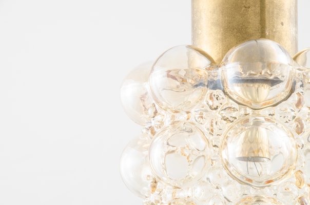 Bubble Glass Pendant Lamps attributed to Helena Tynell & Heinrich