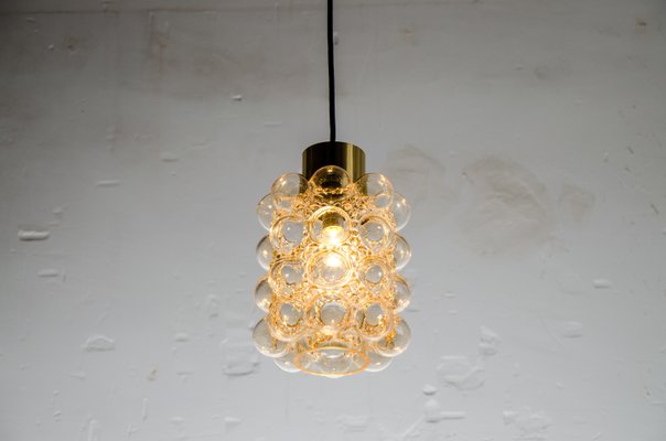 Bubble Glass Pendant Lamps attributed to Helena Tynell & Heinrich