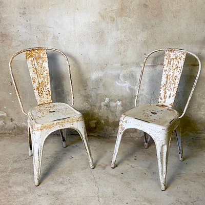 Model A Tolix Chairs from Xavier Pauchard, 1950s, Set of 2 for