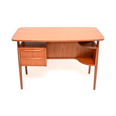 Vintage Danish Teak Desk by Gunnar Nielsen for Tibergaard, 1960s