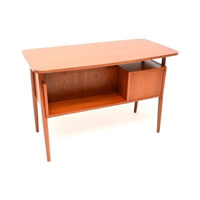 Vintage Danish Teak Desk by Gunnar Nielsen for Tibergaard, 1960s
