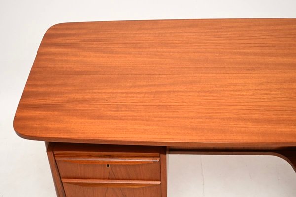 Vintage Danish Teak Desk by Gunnar Nielsen for Tibergaard, 1960s