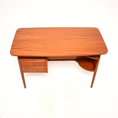 Vintage Danish Teak Desk by Gunnar Nielsen for Tibergaard, 1960s