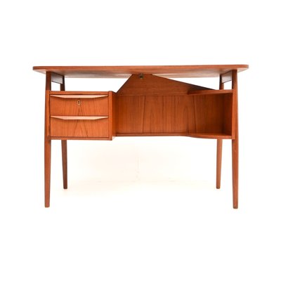 Vintage Danish Teak Desk by Gunnar Nielsen for Tibergaard, 1960s
