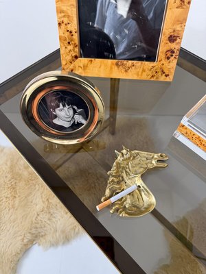 Mid-Century Modern Sculptural Brass Horse Head Ashtray, 1970s for
