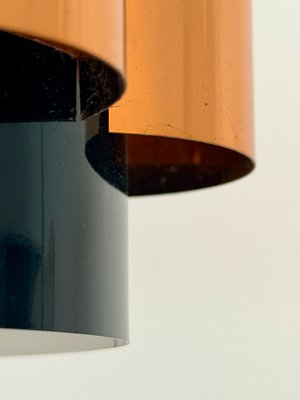 Vintage Copper and Black Pendant Lamp attributed to Werner Schou