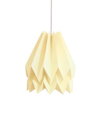 Pale Yellow Origami Lamp By Orikomi For At Pamono Pale Yellow Origami Lamp By Orikomi 1