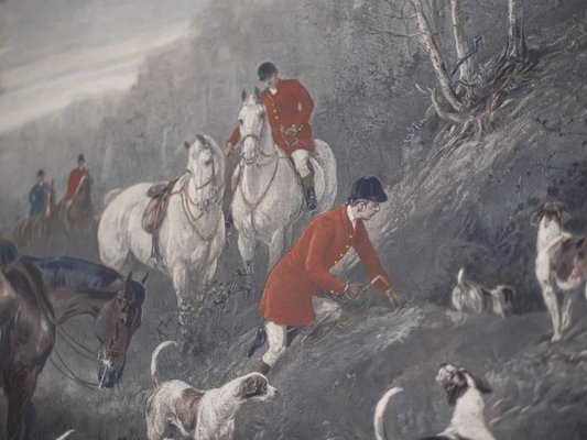 Copperplate Engraving with a Hunting Motif Heywood Hardy Reservé