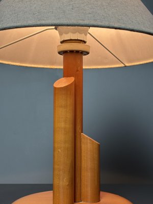 Mid-Century Modern Scandinavian Pine Skyscraper Table Lamp, 1970s
