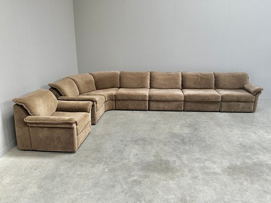 Large Vintage Modular Sofa from Musterring International, Germany, 1970s, Set of 7 for sale at Pamono