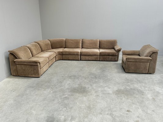 Large Vintage Modular Sofa from Musterring International, Germany, 1970s, Set of 7 for sale at Pamono