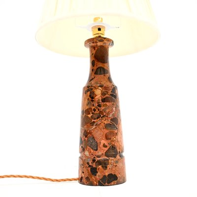 Vintage Italian Terrazzo Marble Table Lamp, 1970 for sale at Pamono